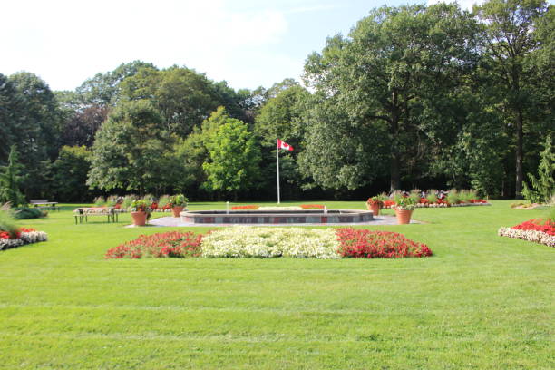 istock Landscaped Canada Day Garden 842894840