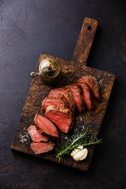 istock Sliced tenderloin Steak Roast beef 842897336