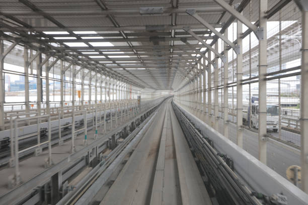 istock Motion of Japanese mono rail 842897488