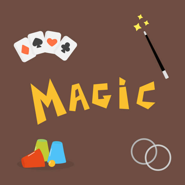 narzędzia magia karty pokerowe styl sztuki hazardzista zabawny symbol tradycyjnej gry rysunek ilustracji wektorowej - jack of hearts jack cards heart shape stock illustrations