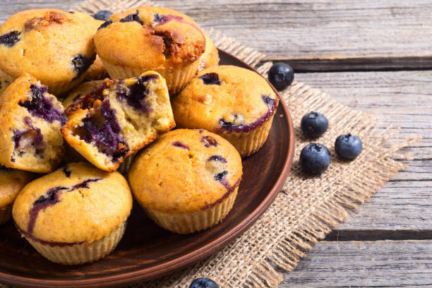 istock Banana muffins with blueberry 842924544