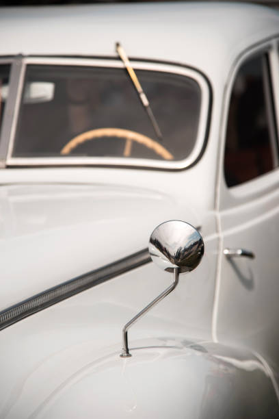 istock Mirror of the original retro car. Sophistication. Elegance 842929830