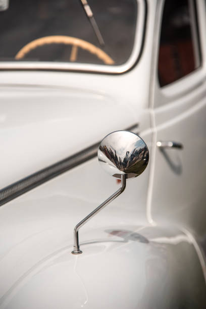 Mirror of the original retro car. Sophistication. Elegance