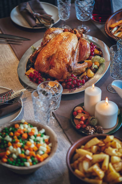 istock Traditional Holiday Stuffed Turkey Dinner 842932580