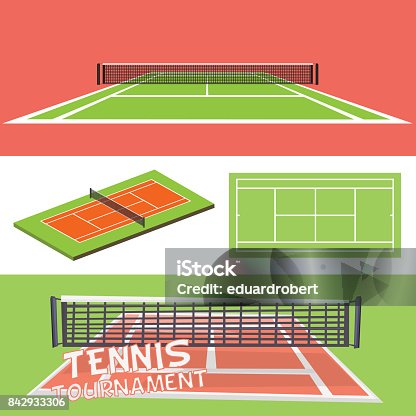 istock Tennis court 842933306