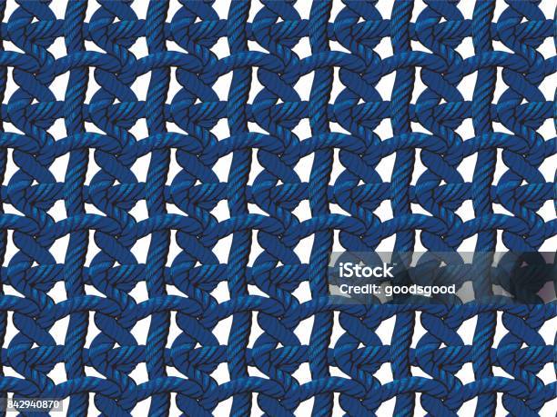 Abstract Rope Strands Pattern Rope Pattern Vector Stock Illustration - Download Image Now - Abstract ...