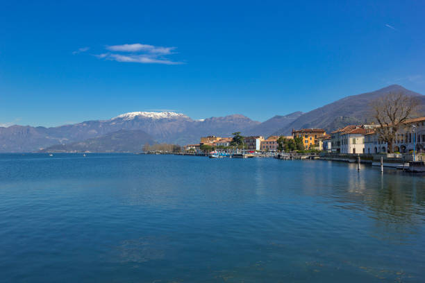 istock Spring landscape with Lake Iseo, Lombardy, Italy 842952528