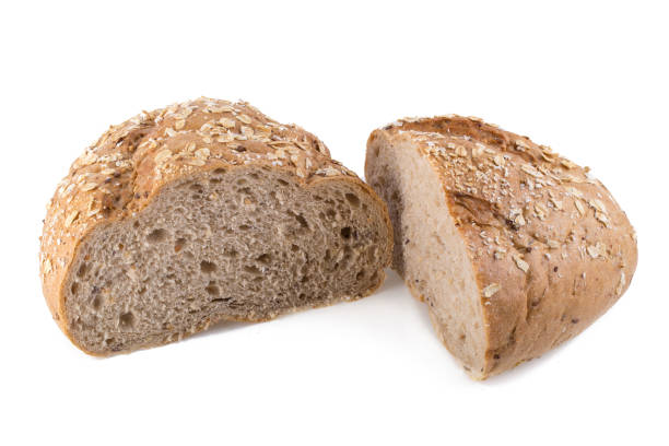 istock freshly baked bread isolated on white background 842956726
