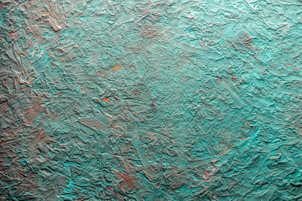 istock Colored turquoise background with beige stains 842958138