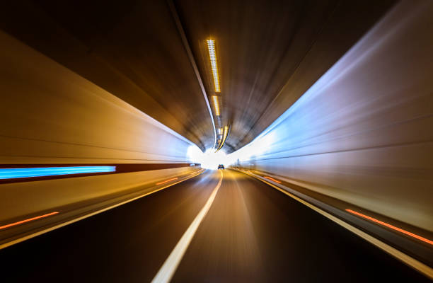 istock Road in an underground tunnel 842961926