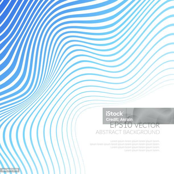 Vector Strips Abstract Background Stock Illustration - Download Image Now - Wave - Water, Pattern, In A Row