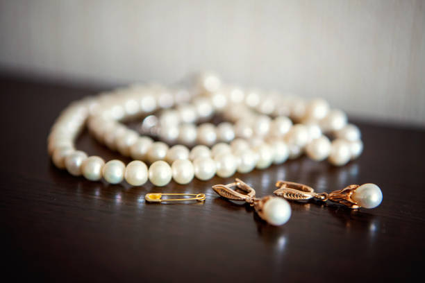 istock Wedding jewelry on a table 842994626