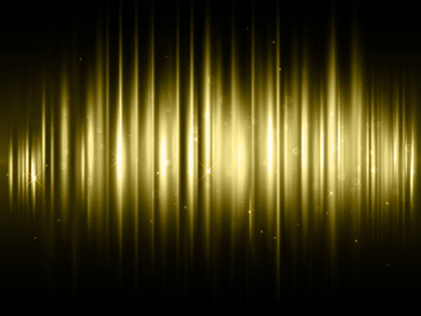 istock Gold glitter sparkling effect of golden vibes with shimmering light blur 843000480