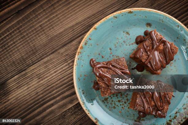 Hausgemachte Schokoladenbrownies Stockfoto und mehr Bilder von Brownie - Brownie, Schokolade, Dessert