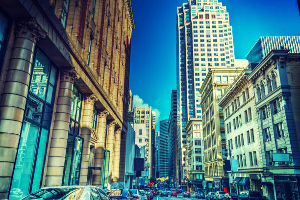 istock Financial district on a sunny day 843002546