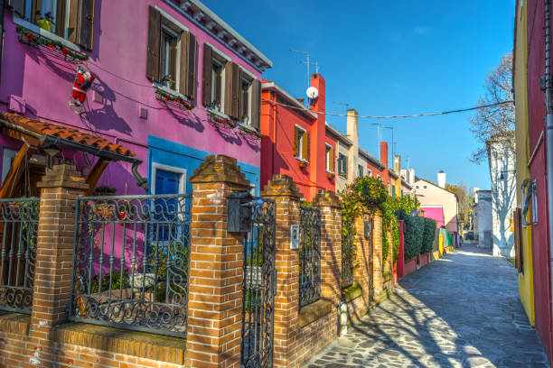 istock Colorful buildings in Burano 843002624