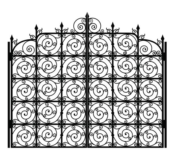 Gate Grill Vector 450+ Grill Gate Design Stock Illustrations, Royalty-Free Vector ...