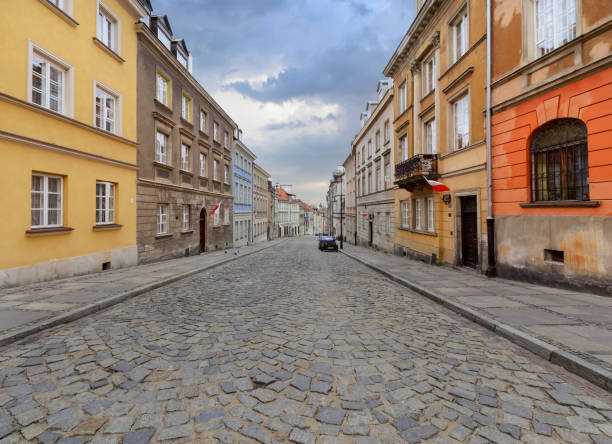 istock Old street in Warsaw. Poland 843005748