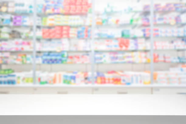 istock Pharmacy drugstore background concept. 843012118