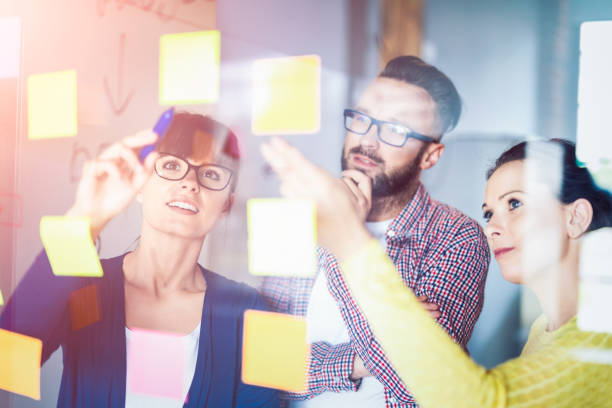 istock Young creative business people meeting at office. 843012924