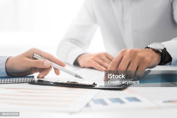 Business People Negotiating A Contract Stock Photo - Download Image Now - Chance, Financial Advisor, Real Estate