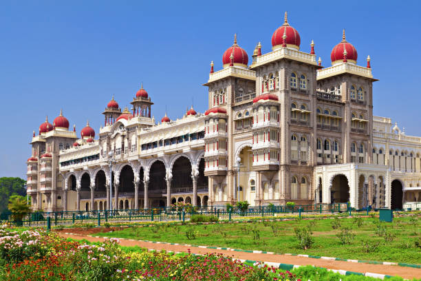 palácio de mysore - wodeyar - fotografias e filmes do acervo