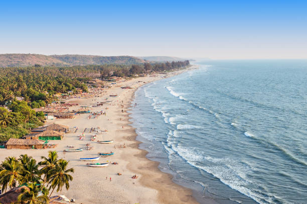 Arambol beach, Goa Beauty Arambol beach landscape, Goa state, India palolem beach stock pictures, royalty-free photos & images