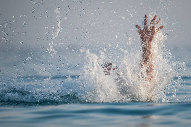 istock Person drowns in the water 843019570