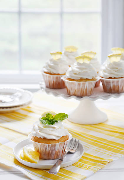 Cupcake al limone - foto stock