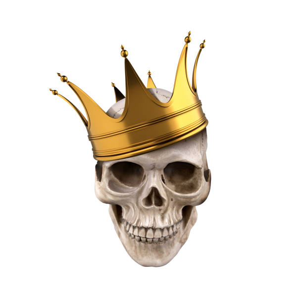 istock Chamber of Skulls isolated on white background 843042056