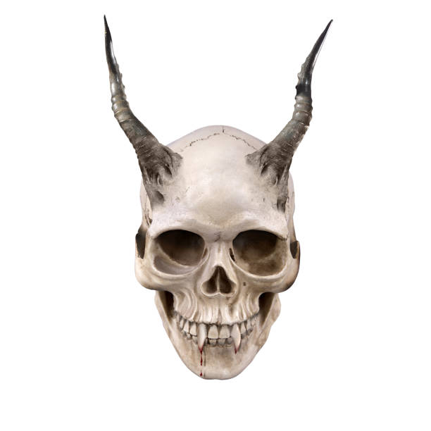 istock Chamber of Skulls isolated on white background 843042078