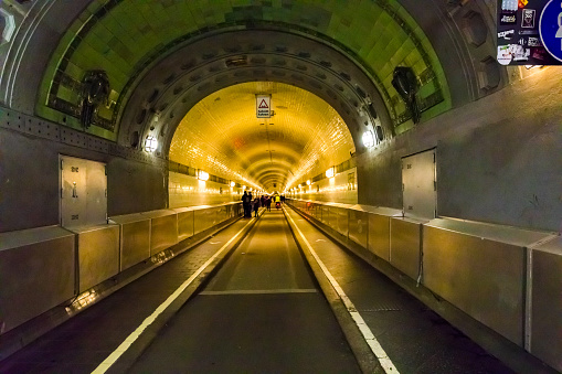 Old Elbe Tunnel or St. Pauli Elbe Tunnel is a pedestrian and vehicle tunnel in Hamburg, Germany. It has 426 m length. The tunnel opened on 7 September 1911.