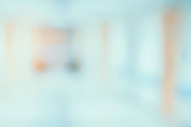 istock Abstract blur hospital corridor defocused Medical background 843051922