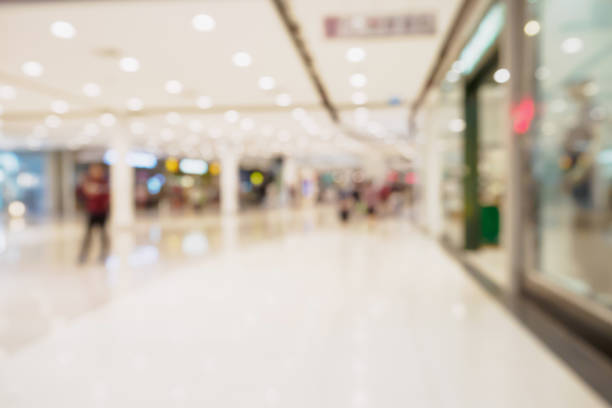 istock Abstract blur defocused shopping mall interior background 843051960