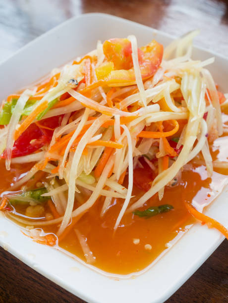 istock Pregnant papaya salad (Som tum Thai) 843052030