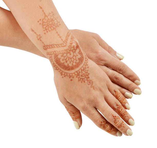 istock Woman hand with henna mehendi 843061176