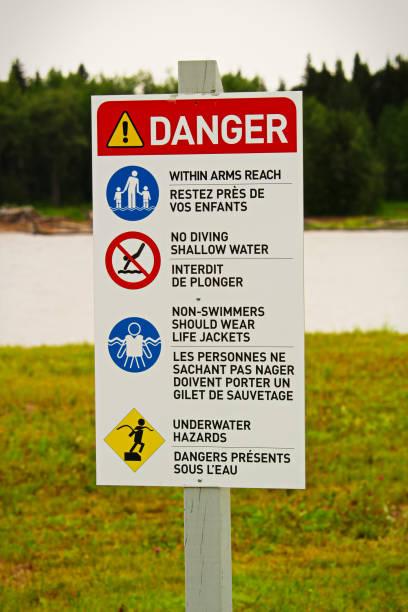 istock A beach danger sign with rules in both english and french 843067850