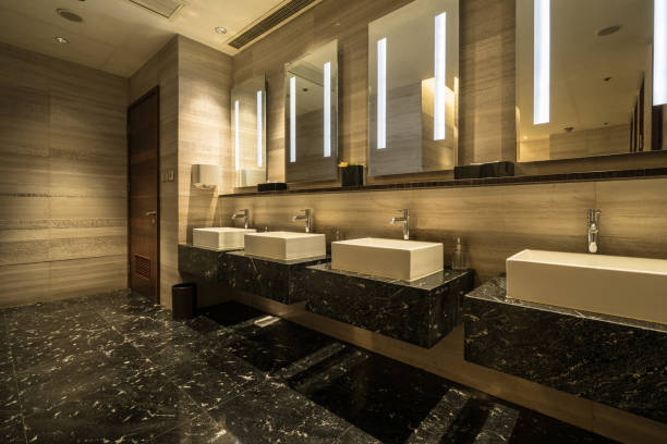 istock Interior of public toilet 843075240