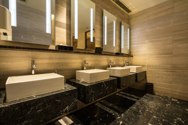 istock Interior of public toilet 843075300