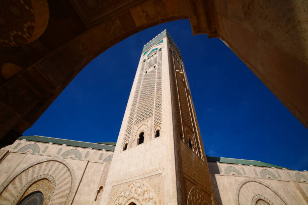 istock Hassan II Mosque during the blue sky in Casablanca, Morocco 843091218