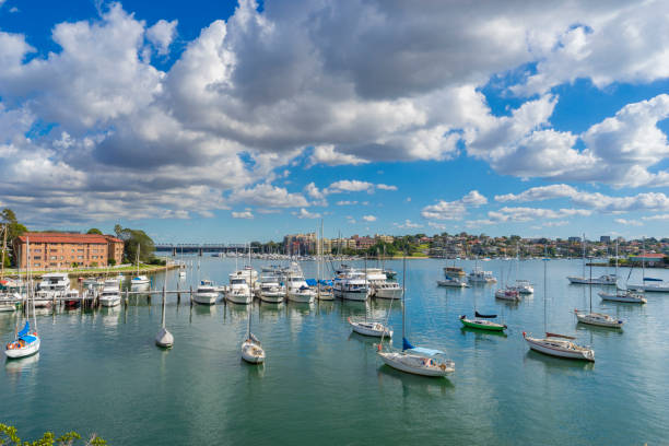 istock Yachts at a costal suburb in Sydney 843091276