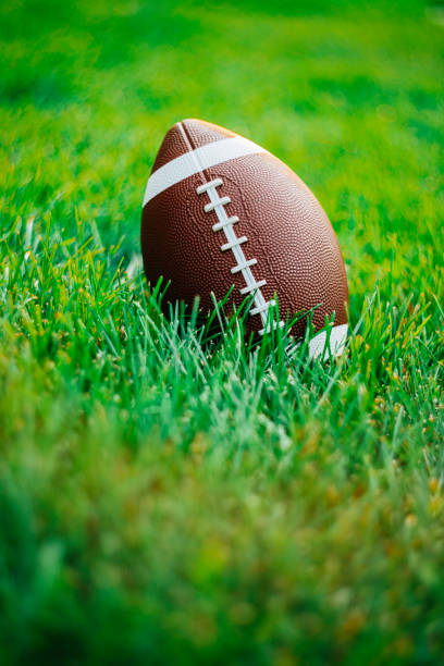 istock American Football in grass 843091724