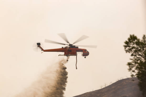 istock Air Operations helicopter during the La Tuna wildfire in Los Angeles, CA 843102462