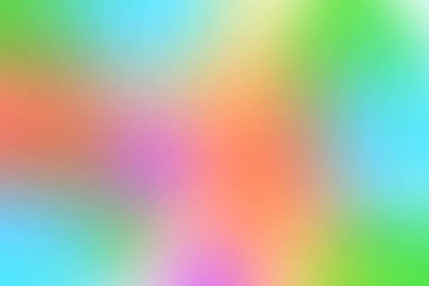 istock Abstract blurred green blue purple orange  and yellow colored background with a smooth gradient Wallpaper brochure banner for your design 843102510