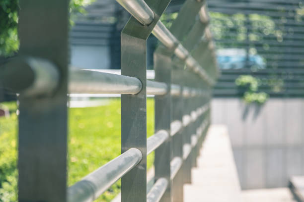 istock side view of metal handrail 843107070