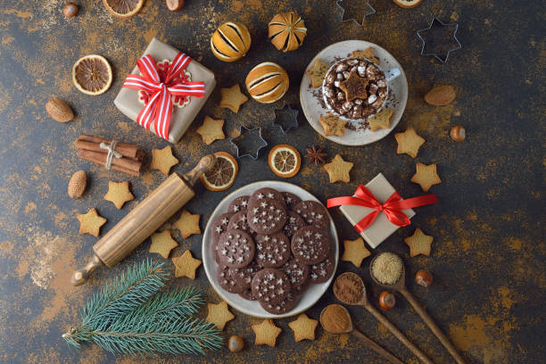 istock Christmas chocolate cookies 843110138