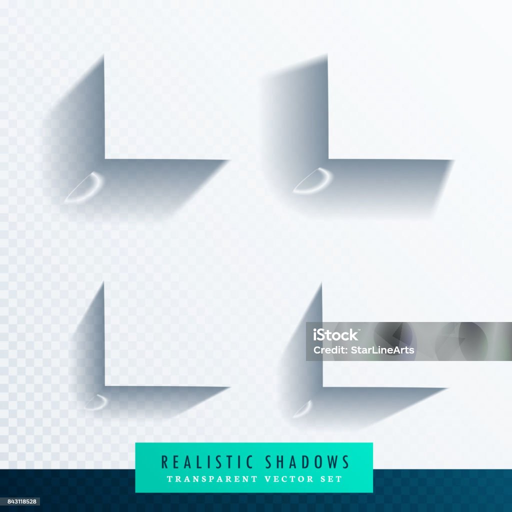 Box Without Shadow Box Shadow Transparent Set With Realistic Soft Edges Stock Illustration ...