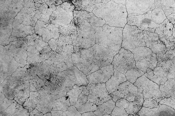 istock Aged cracked concrete stone plaster wall background and texture style 843122794