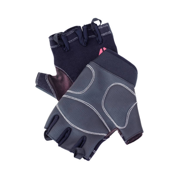 istock Pair of athletic gloves isolated on white background 843124270