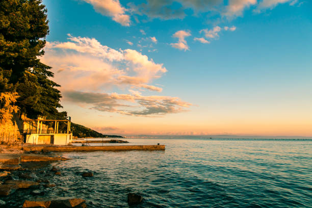 istock Sunset at the sea, Trieste 843124964